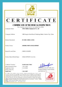 APAC CERTIFICATE OF TECHNICAL INSPECTION