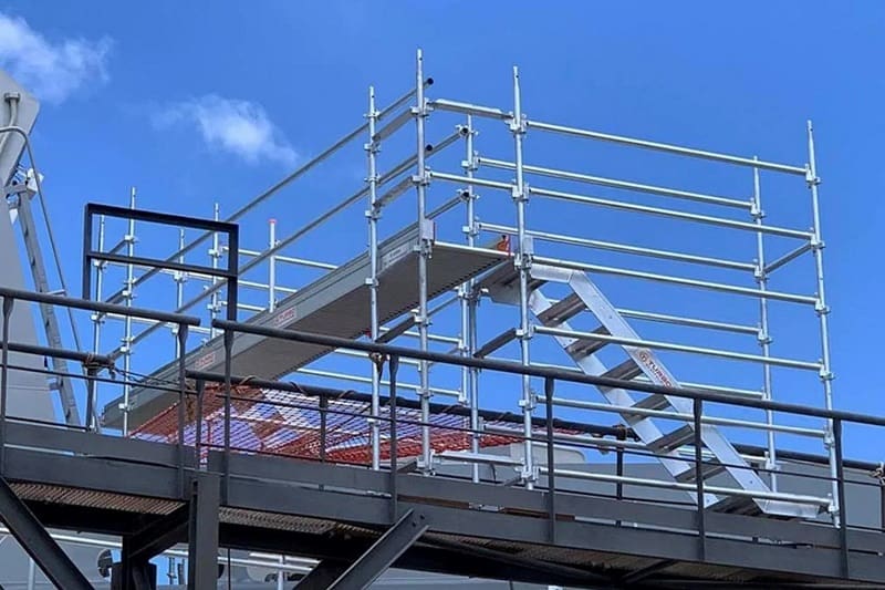 Aluminum kwikstage scaffold