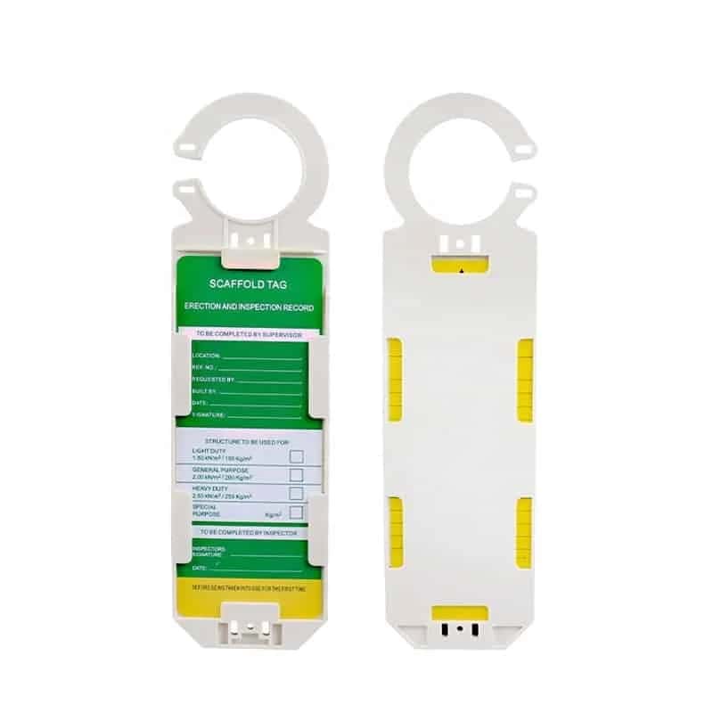 MOBILE TOWER SCAFFOLD TAG HOLDERS