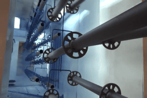 powder-coated ringlock scaffold