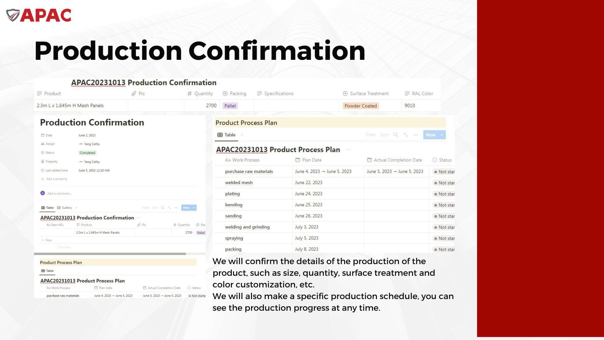 APAC Order Process