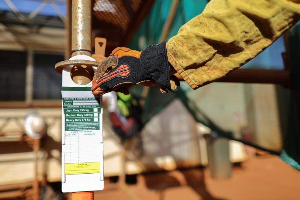 scaffold tag application