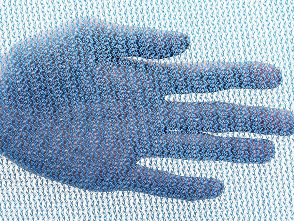 blue debris netting for scaffolding
