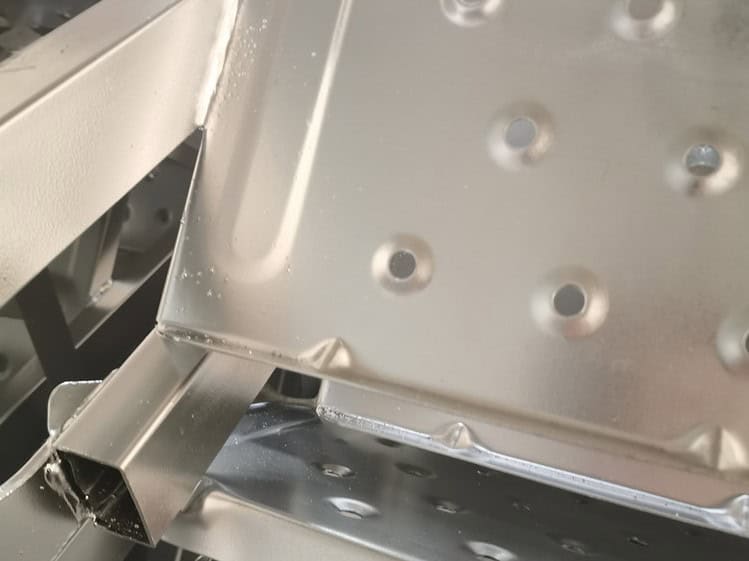 galvanized scaffold ladder detail