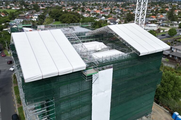 temporary roof system